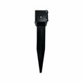 Nuvo Iron Multi-Purpose  6 in.x6 in. Yard and Lawn Spike for In-Ground Post Support NYS326B